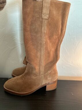 Frye Pull On Suede Leather Boots